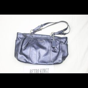 Coach purse blue leather